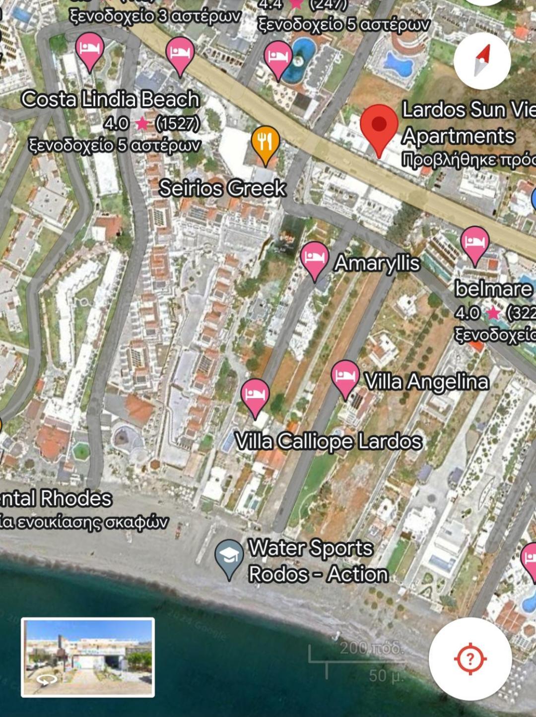 Lardos Sun View Apartments Bagian luar foto